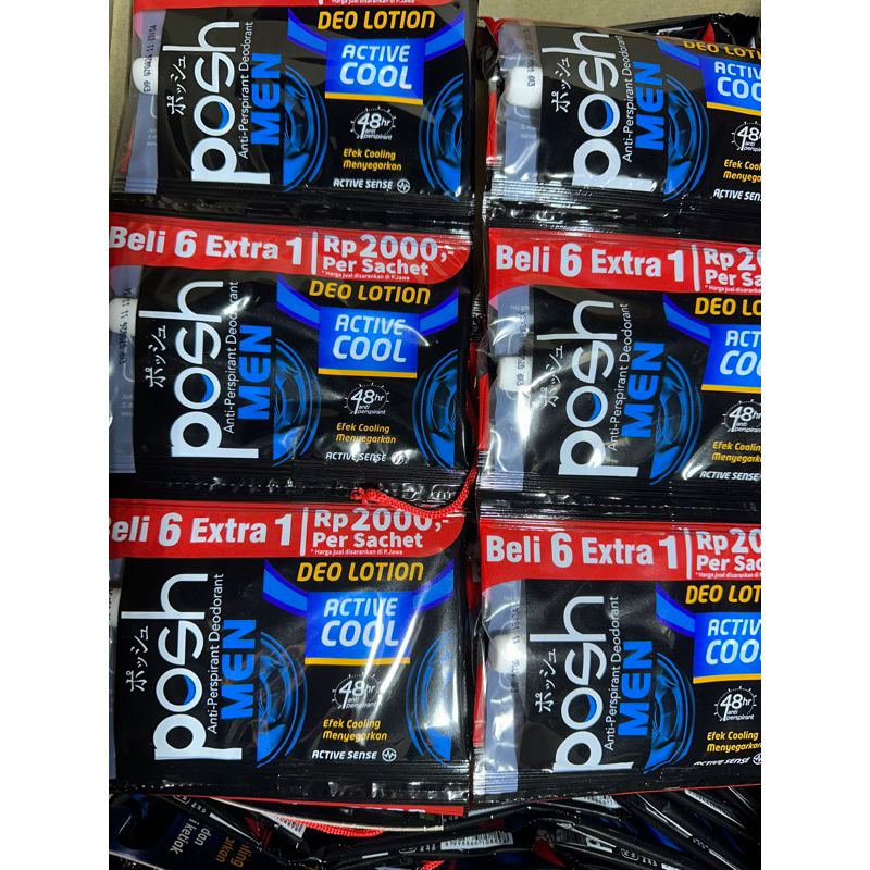 Deo lotion sachet posh men dpt 6 pcs