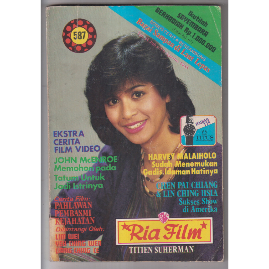 MAJALAH RIA FILM NO. 587 TITIEN SUHERMAN