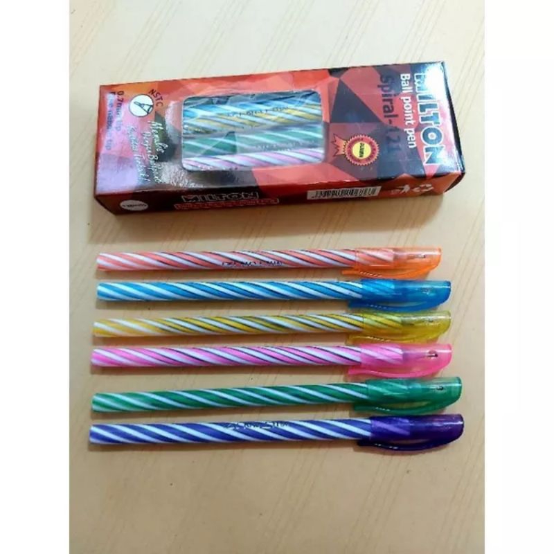 

Pulpen Ulir Bolpoin Isi 10 pcs Pulpen 1 lusin