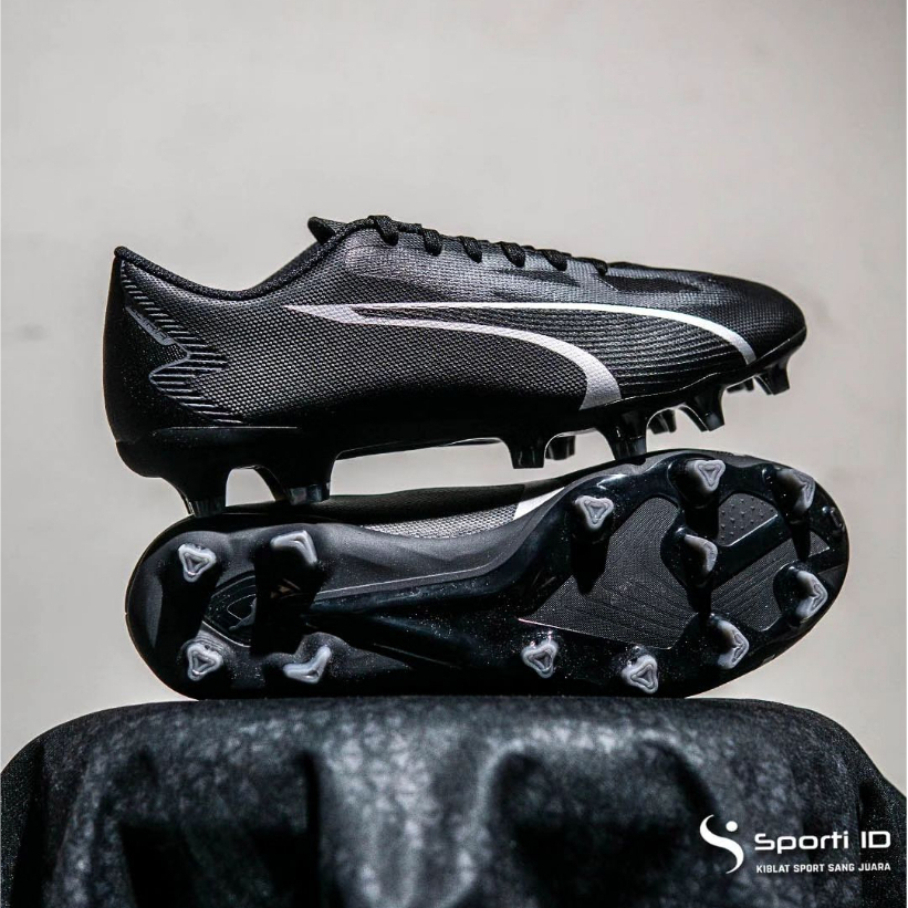 Sepatu Bola Puma Ultra Play FG/AG - Puma Black 107423-02 Original