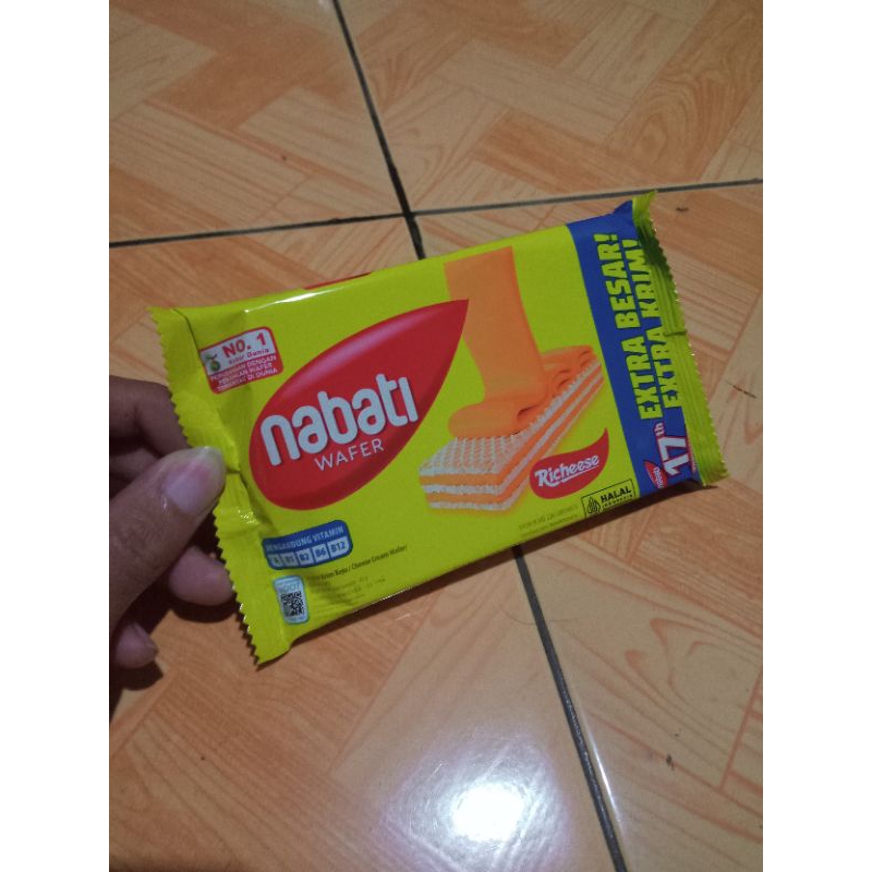 

Richeese Nabati Wafer Keju Coklat 43gram 2000 an