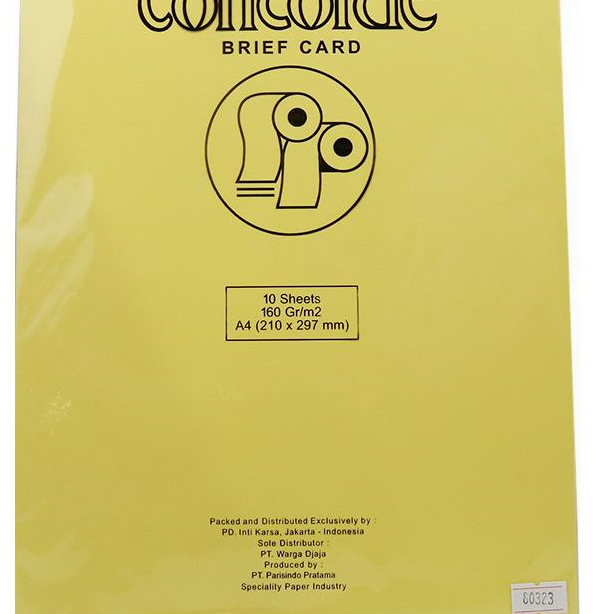

KERTAS CONCORDE 80323 A4 160GR ISI 10