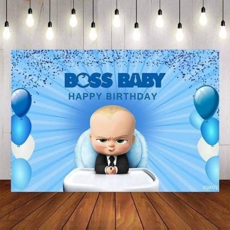 BANNER ULANG TAHUN BOSS BABY