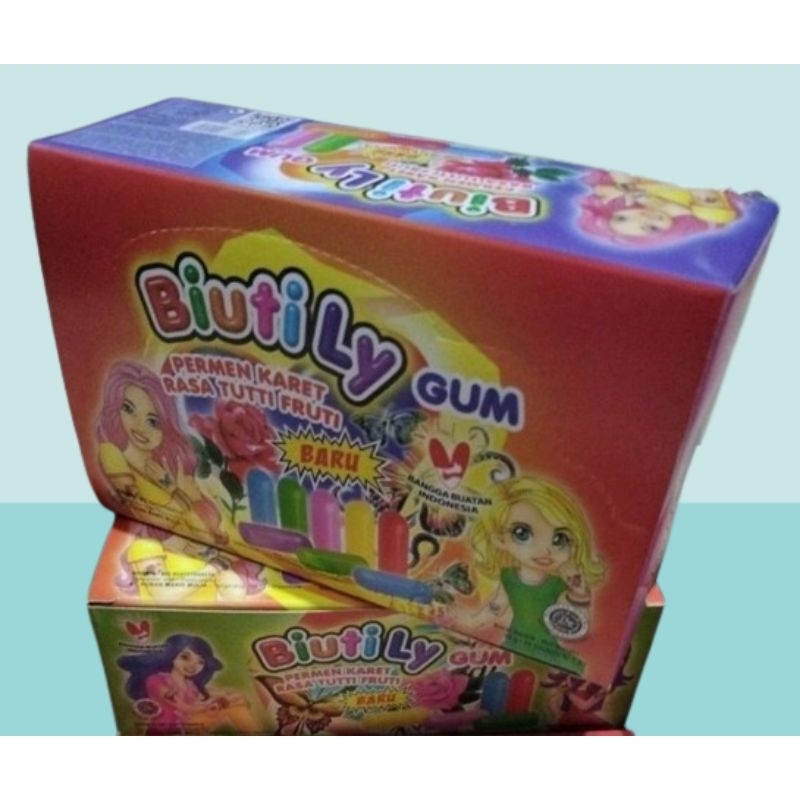 

Biutily Gum Permen Karet Bentuk Lipstik isi 24 Pcs x 4 gram