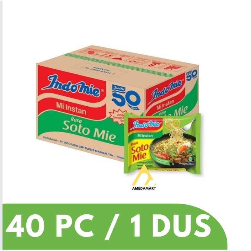 

Indomie Soto Mie Instan 70 gr 1 Dus