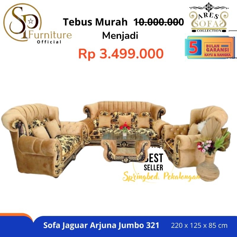 Sofa Jaguar Arjuna Resin Mewah / Sofa Jaguar Jumbo 321 / Sofa Jaguar Matahari Termurah Terlaris Cire
