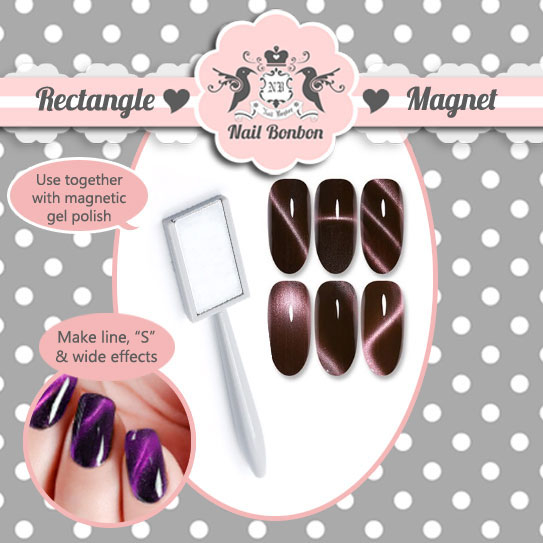 Rectangle Nail Magnet. Magnet Kotak Batang Kuat Kuku. Magnet Nail