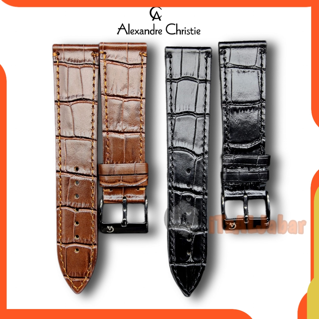 Tali jam Alexandre christie Strap tali jam tangan AC kulit tipis WH278
