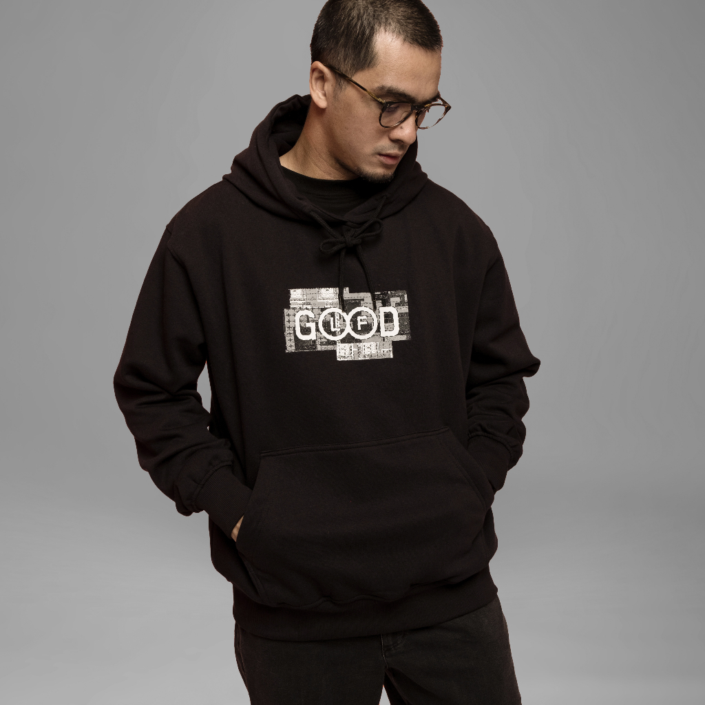 Goodlife Logo Bandana Black Hoodie