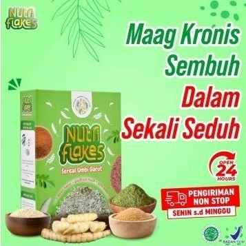 NUTRIFLAKES SEREAL UMBI GARUT OBATI ASAM LAMBUNG AMPUH