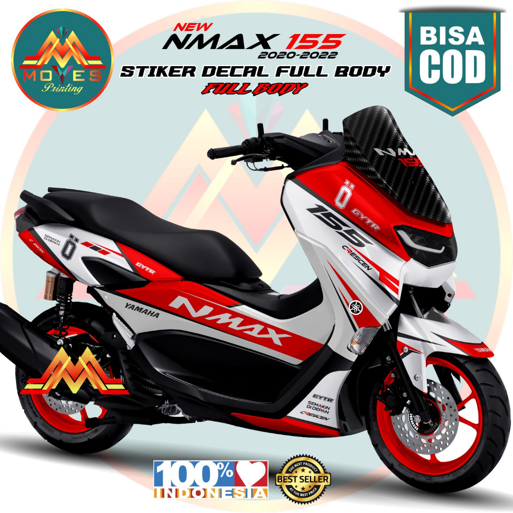 TERBARU. Bisa Cod DECAL STIKER FULL BODY NEW NMAX 2021 CONECTED NMAX 2021-2022-2023 FULL BODY - STIK
