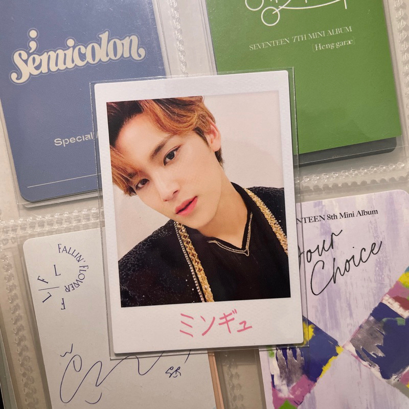 SEVENTEEN OFFICIAL PHOTOCARD MINGYU 2018 IDEAL CUT IN JAPAN POLAROID