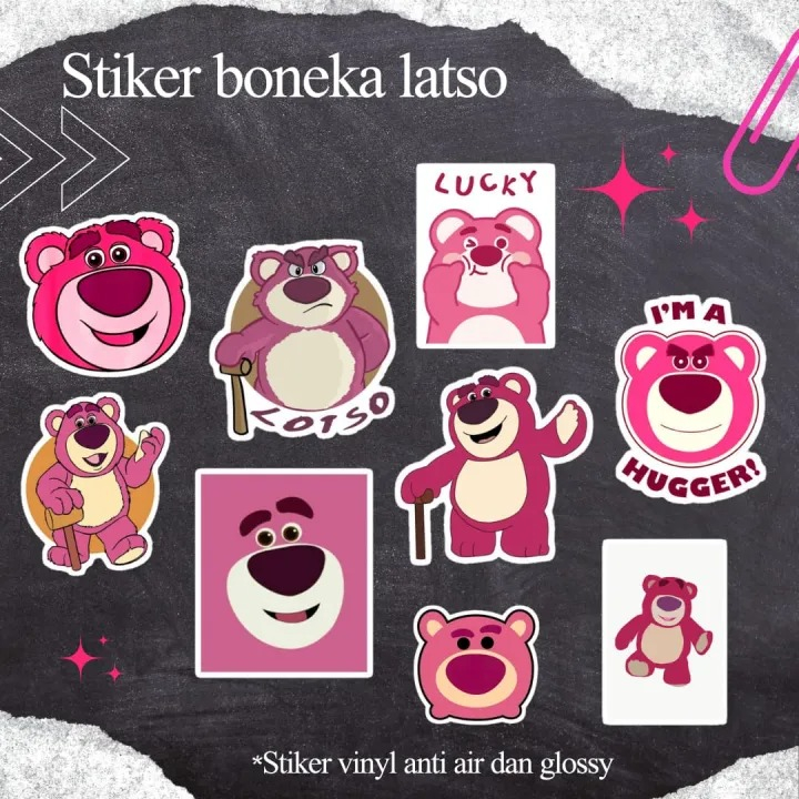 

STIKER KARTUN BEAR LOTSO LUCU ANTI AIR [100PCS] STIKER TUMBLR KACA HELEM CASING HANDPONE PREMIUM 5X5 CM