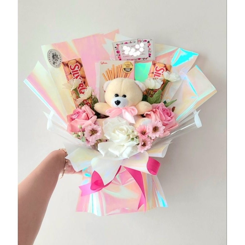 BUKET COKLAT KADO VALENTINE CHOCOLATE BOUQUET | HADIAH BUAT PACAR HARI KASIH SAYANG | BUKET BUNGA BO