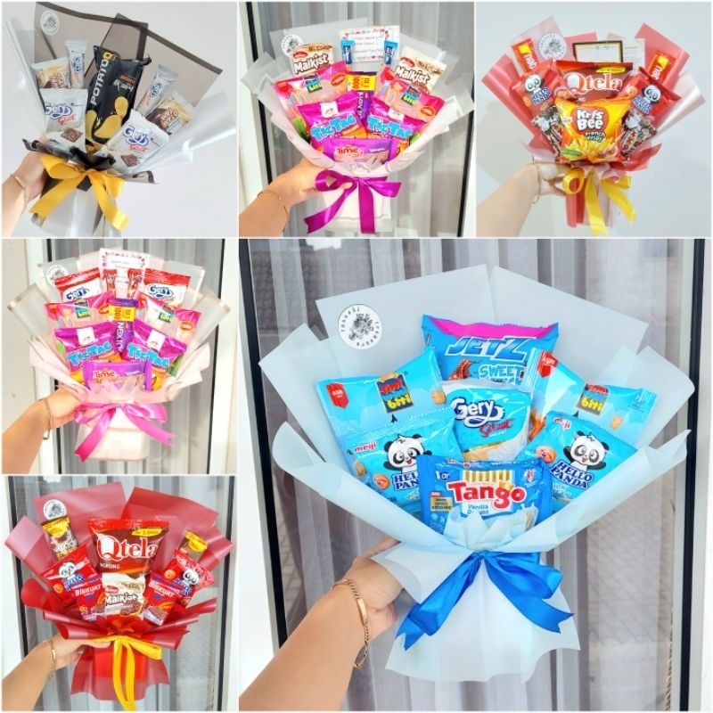 Buket Snack Murah Magelang Kado Wisuda | Hadiah Lulusan Ulangtahun Bucket Jajanan Snack Bouquet