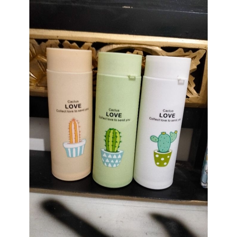 botol termos kaktus cute korea