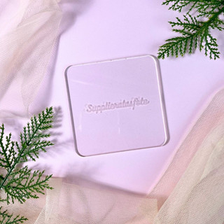 Engraved coaster akrilik kotak - tatakan gelas arcylic grafir logo