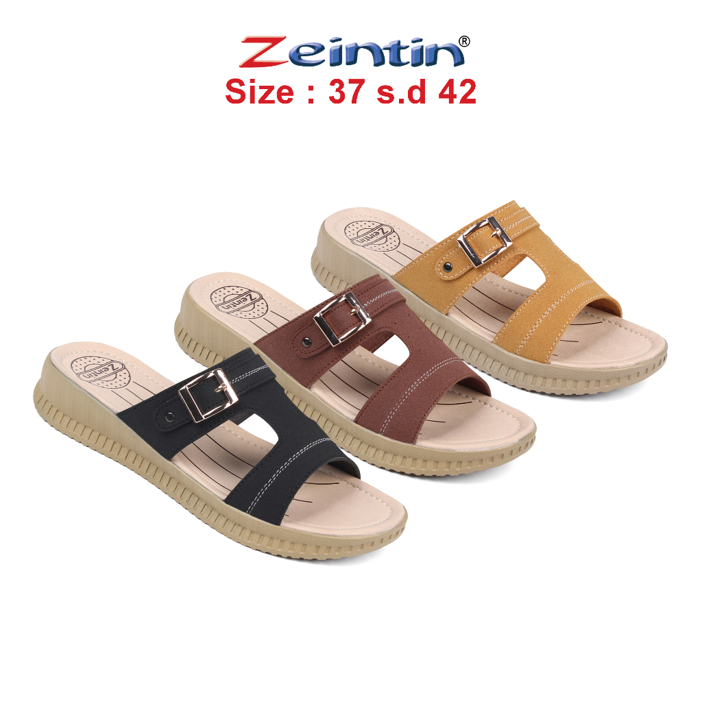 Zeintin - Sandal Wedges Wanita Bahan Kulit Sintetis Asli Original Zeintin HP