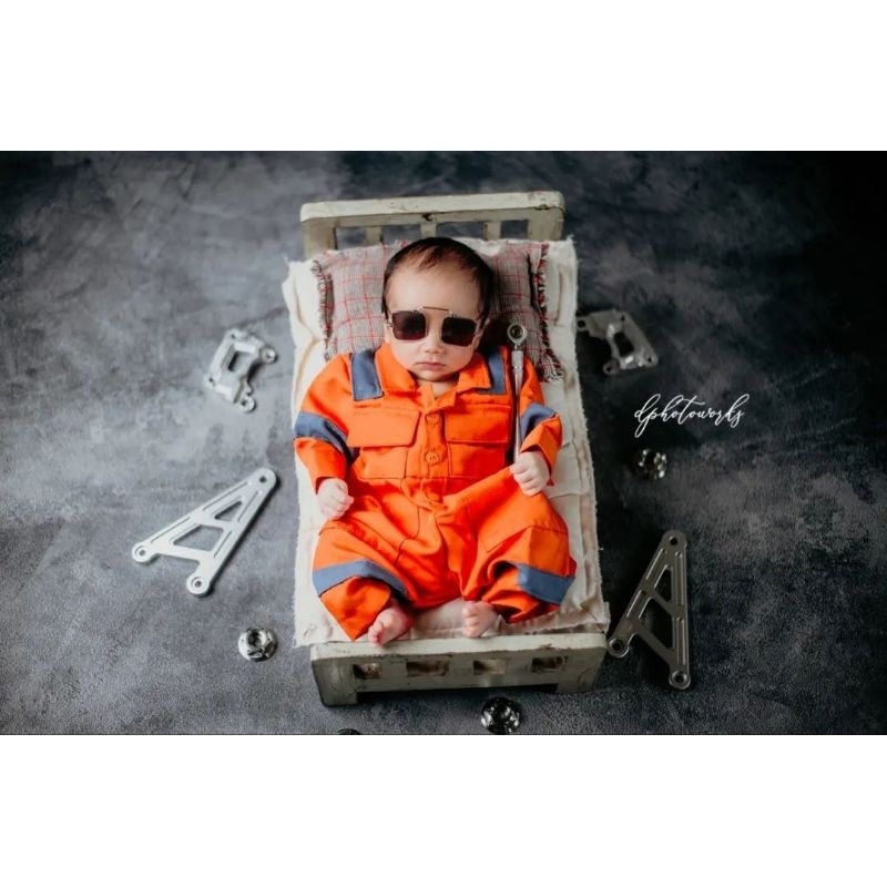 5.5 SALE Wearpack PLN Coverall PLN Baju Profesi Anak Kostum Foto Bayi Newbon Baju Anak Wearpack Anak