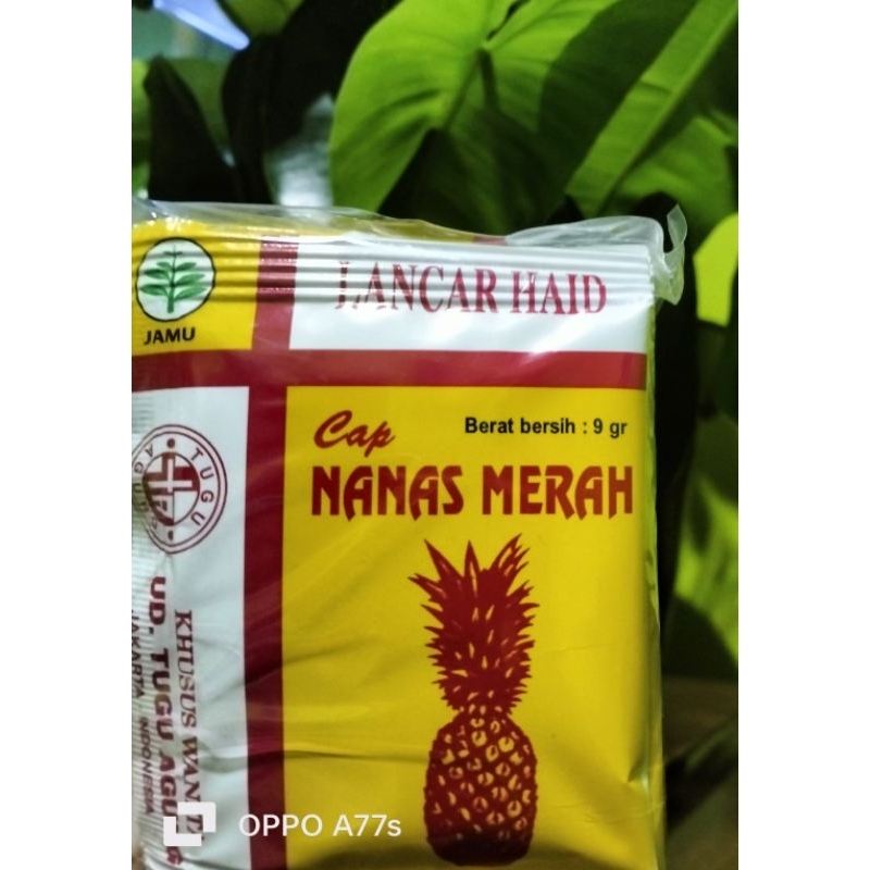 

jamu nanas merah bubuk isi 10 sachet