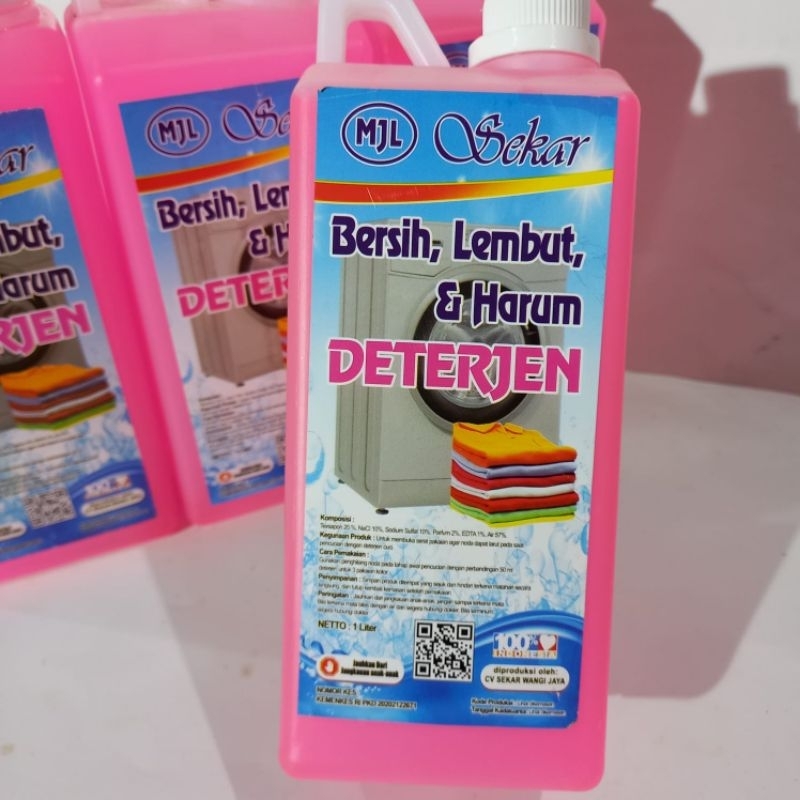 Deterjen Cair 1 Liter Deterjen Pink Deterjen Laundry Menghilangkan Noda Membandel