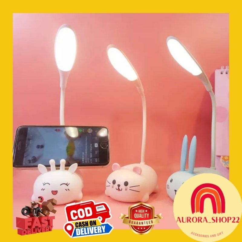 [COD] Lampu Belajar LED Portable Lampu Meja Lampu Baca Lampu Belajar Reading Lamp Unik Lampu LED Kar