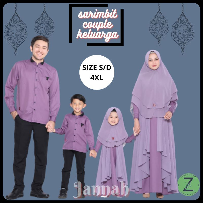 Baju Sarimbit Couple Keluarga Muslim Kondangan Kekinian  Terbaru