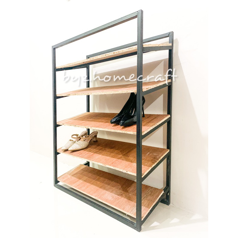 RAK SEPATU BESI 5 SUSUN/SEPATU/RAK SEPATU MURAH/RAK SEPATU MINIMALIS/RAK SEPATU 2 ARAH/RAK SEPATU MA