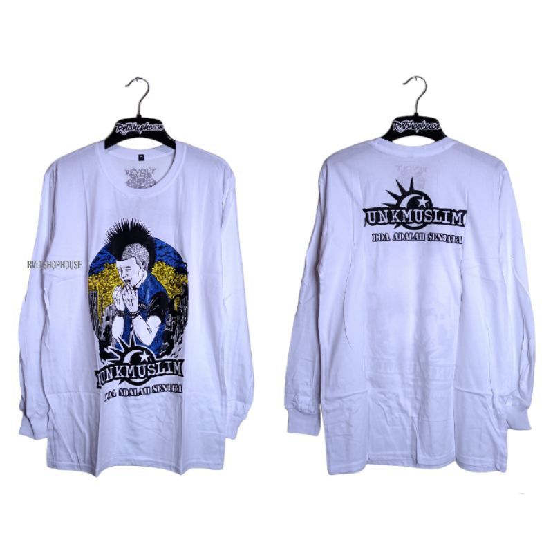 Kaos Band Punk Muslim Lengan Panjang / Longsleeve Punk / T-shirt Punk Kaos Distro