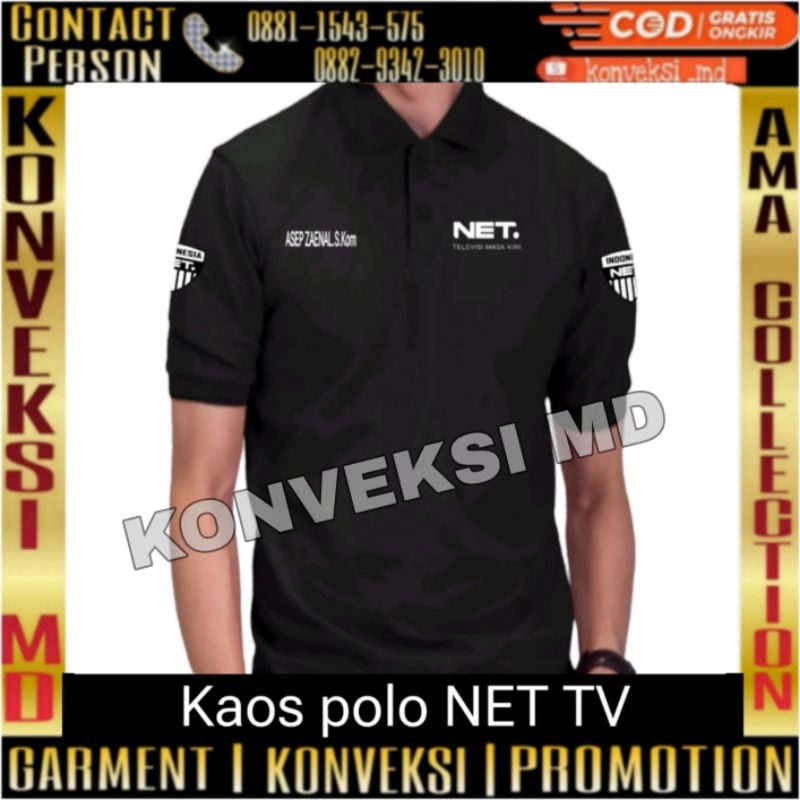 Kaos polo net tv full bordir/kaos polo Lacos net tv full bordir/kaos lacos net tv full bordir/kaos p