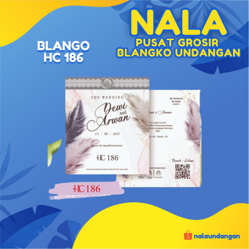 Pusat Grosir | Blangko Undangan HC 186 | NalaUndangan