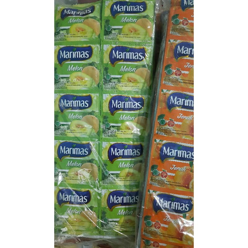 

Marimas minuman serbuk menyegarkan 1Renteng/10pcs