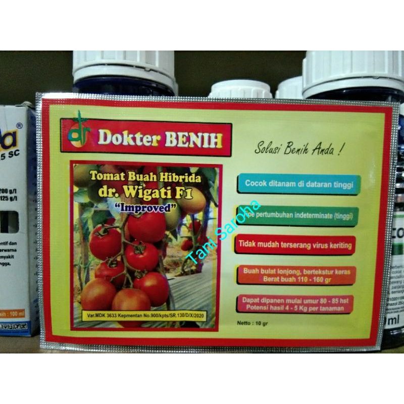 BENIH BIBIT TOMAT dr WIGATI 10 grm