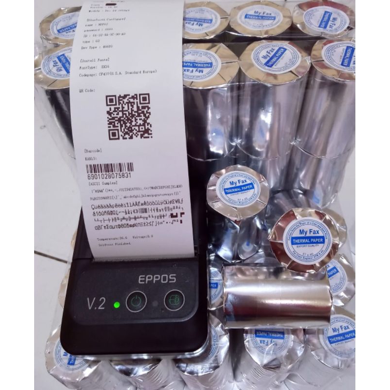 

10 Roll Kertas thermal 58mm x 40mm struk printer 58mm