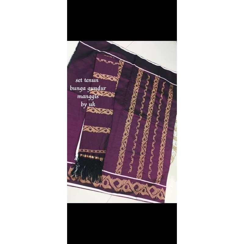 set tenun bunga gundur original