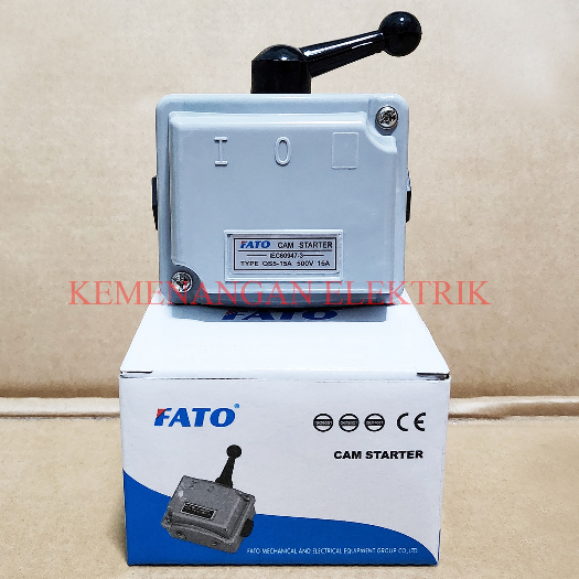 CAM STARTER / HANDLE FATO GA15A 3P(I-0) QS5-15A 500V 15A OHM SAKLAR ON OFF