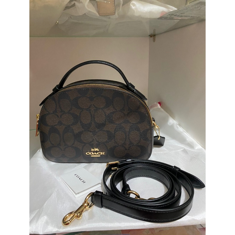 COACH SERENA PRELOVED AUTHENTIC PL SIGNATURE Black Mahogany