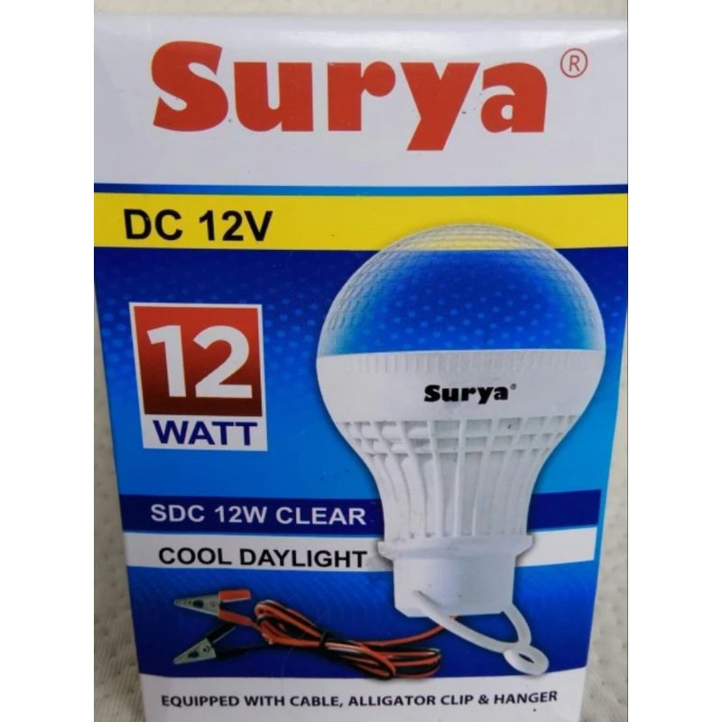 LAMPU AKI LED / BOHLAMP LED AKI 12VOLT MERK SURYA 12WATT