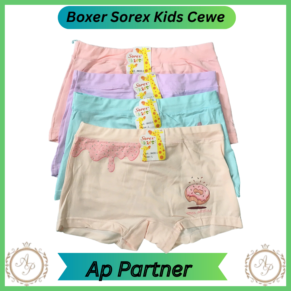 Sorex Kids Celana Dalam Segi Empat Boxer Anak Perempuan 7 8 Tahun Celana Dalam Boxer Anak Cewe M L X