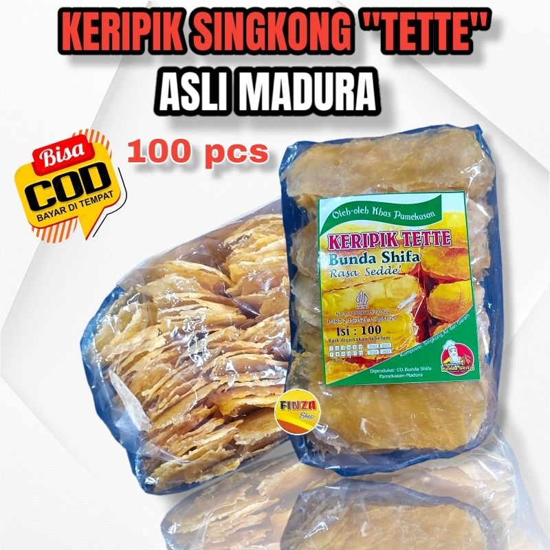 

keripik / kripik singkong tette gurih seddek camilan khas madura