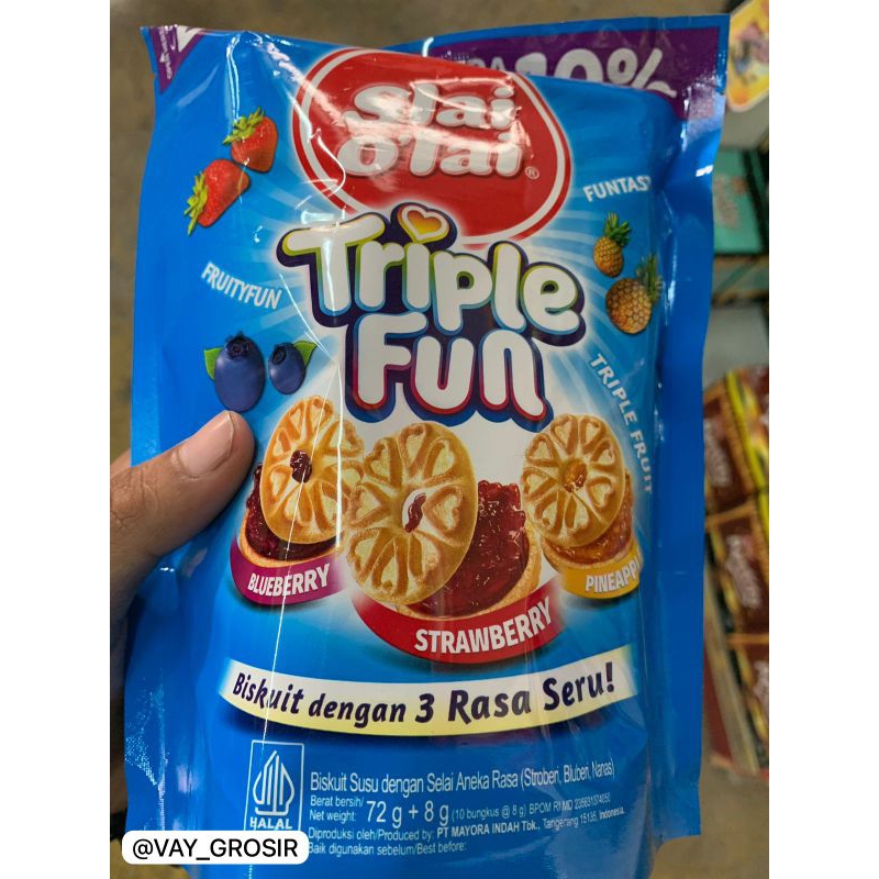 

Slai'Olai Triple Fun 1 Pack | 10 Bungkus @ 8 Gram