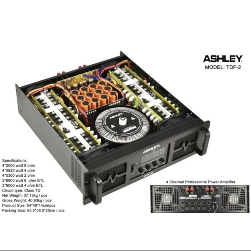 Power Ashley TDF 2 Original Amplifier ASHLEY TDF2