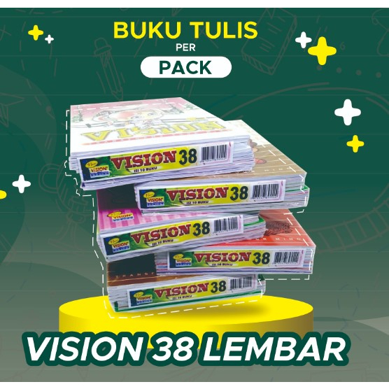 

Berkualitas BUKU TULIS VISION 38 LEMBAR 1 LUSIN ( 10 BUKU), BUKU GARIS, BUKU TERMURAH, ORIGINAL BARU/ BUKU VISION 38 LEMBAR / VISION 38 HALAMAN Berkualitas