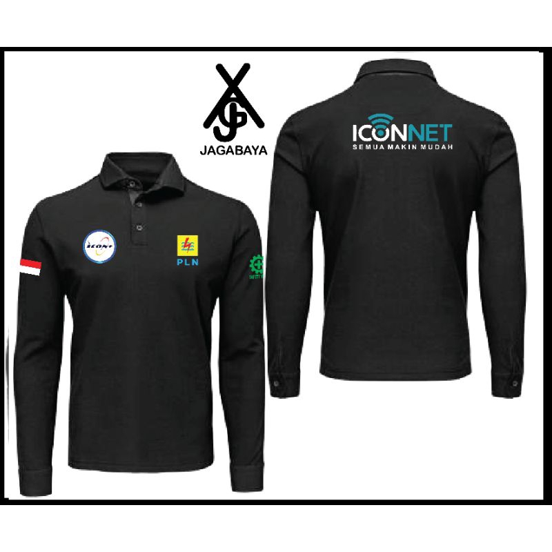 BAJU PLN ICONET-BAJU PLN-BAJU POLO LENGAN PANJANG