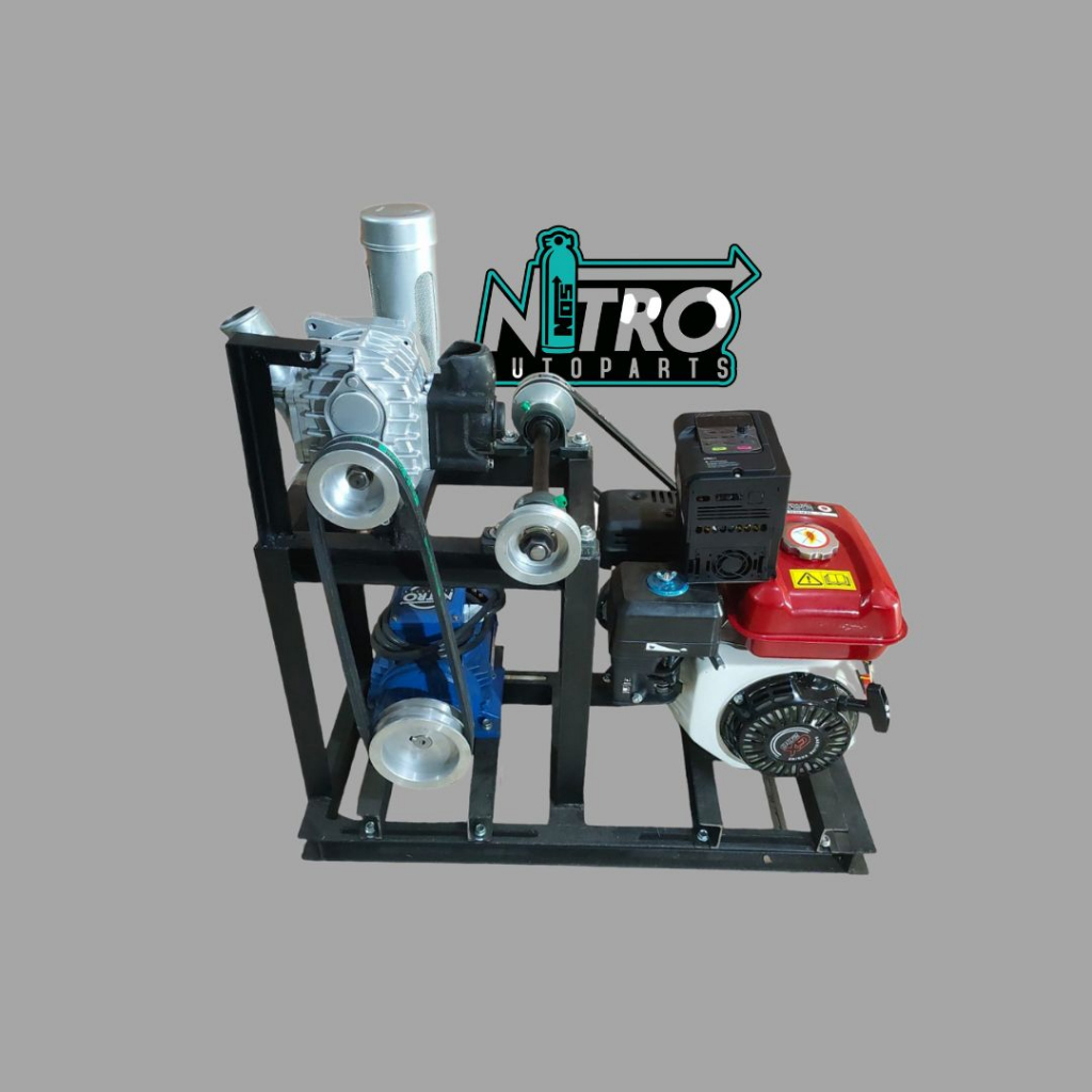 Blower Supercharger AMR500 2Hp Double Engine Dinamo OTG IE3 Inverter HNC HV610