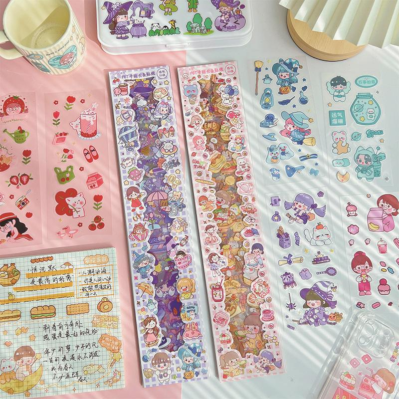 

(20PCS) STICKER STRIP LEDGER ISI 20PCS / STICKER KARAKTER SANRIO DEKOR DIARY JURNAL STICKER PET ANAK CUTE