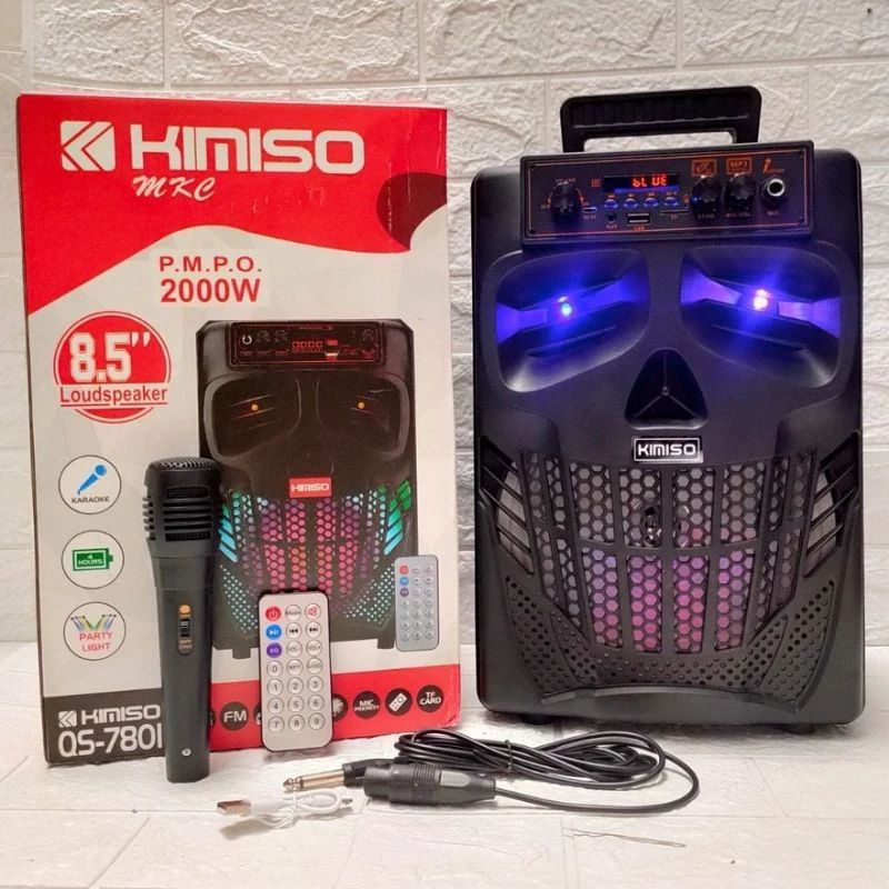 Speker Bluetooth Karaoke Kimiso 7801