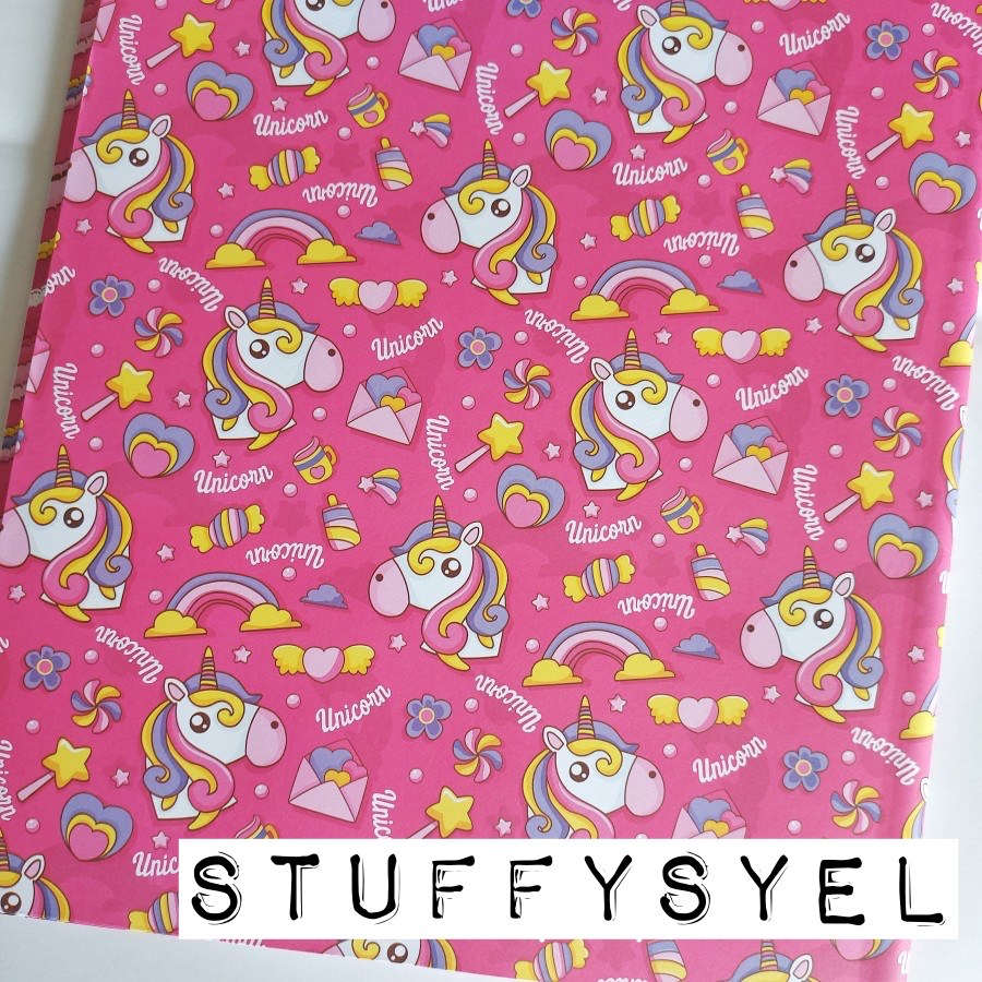 

UNICORN LOVE LETTER Kertas Kado Sansan Wawa bisa untuk sampul