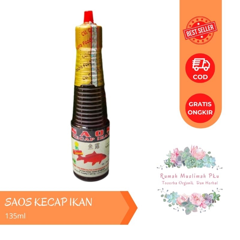 

Saos Kecap Ikan Halal Non MSG Cap Bunga Matahari 135ml