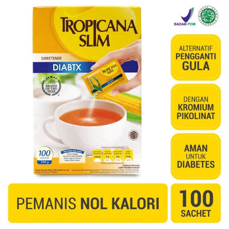 

☀️PINSHOP☀️ TROPICANA SLIM DIABTX GULA PENGGANTI DIABET
